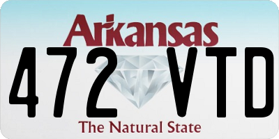 AR license plate 472VTD