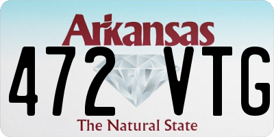 AR license plate 472VTG