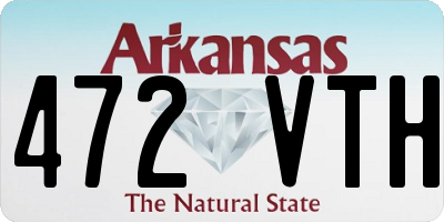 AR license plate 472VTH