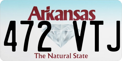 AR license plate 472VTJ