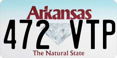 AR license plate 472VTP