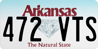 AR license plate 472VTS