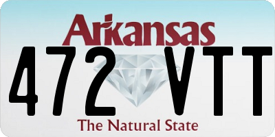 AR license plate 472VTT