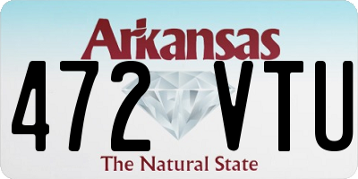 AR license plate 472VTU