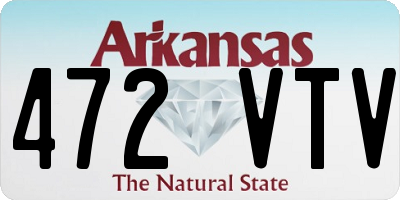 AR license plate 472VTV