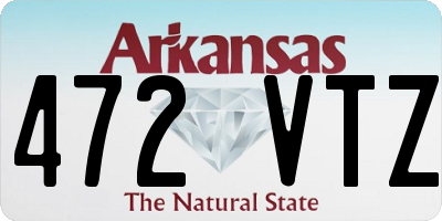 AR license plate 472VTZ