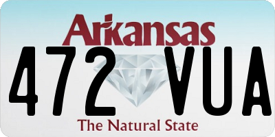 AR license plate 472VUA