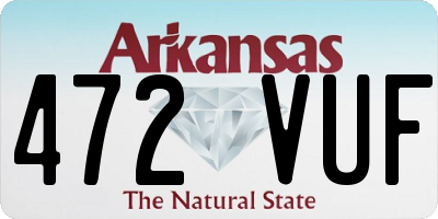 AR license plate 472VUF