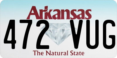 AR license plate 472VUG