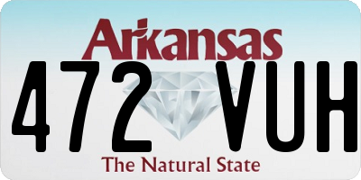 AR license plate 472VUH