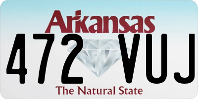 AR license plate 472VUJ