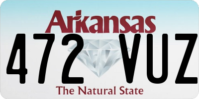 AR license plate 472VUZ