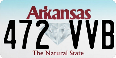 AR license plate 472VVB