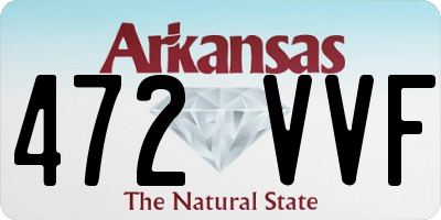 AR license plate 472VVF