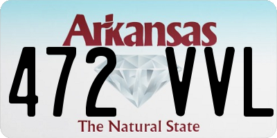 AR license plate 472VVL