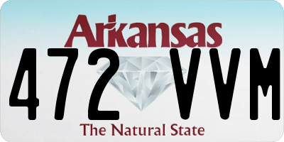 AR license plate 472VVM