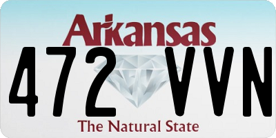 AR license plate 472VVN
