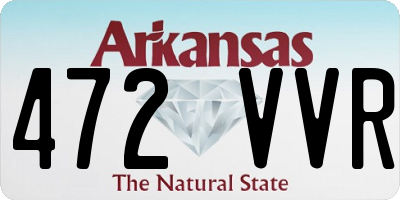 AR license plate 472VVR