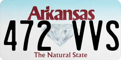AR license plate 472VVS
