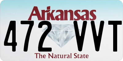 AR license plate 472VVT