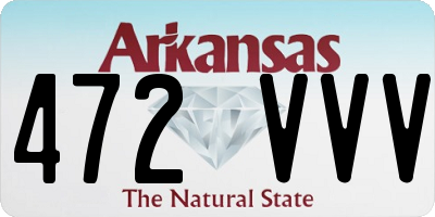 AR license plate 472VVV