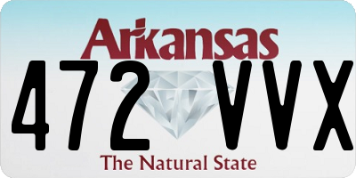 AR license plate 472VVX