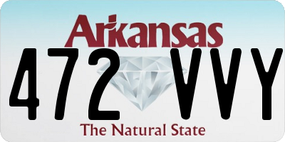 AR license plate 472VVY