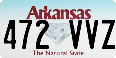 AR license plate 472VVZ