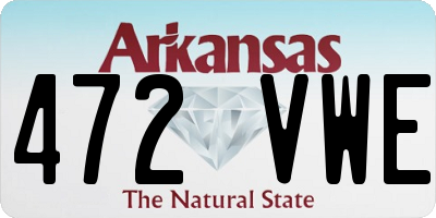 AR license plate 472VWE