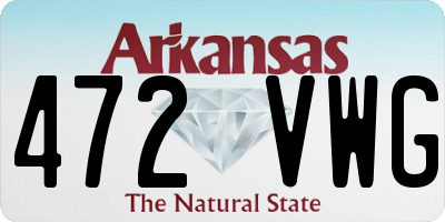 AR license plate 472VWG