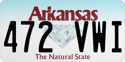 AR license plate 472VWI