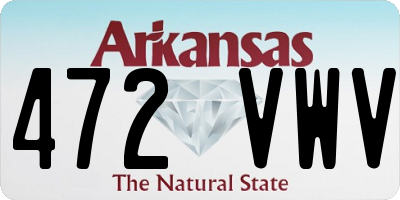 AR license plate 472VWV