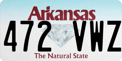 AR license plate 472VWZ
