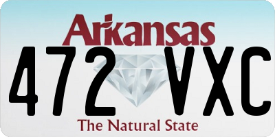 AR license plate 472VXC