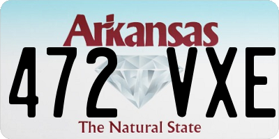 AR license plate 472VXE