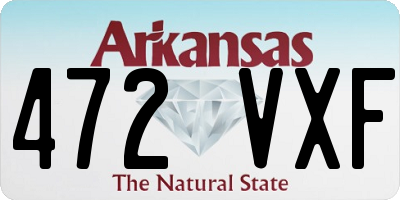 AR license plate 472VXF