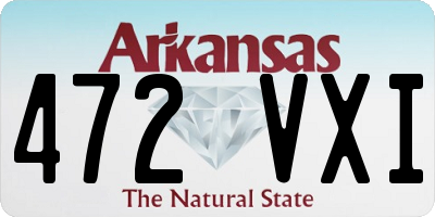 AR license plate 472VXI