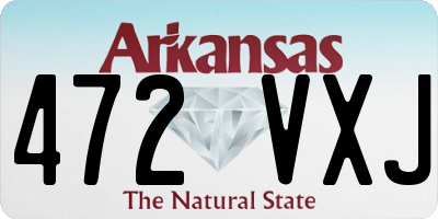 AR license plate 472VXJ