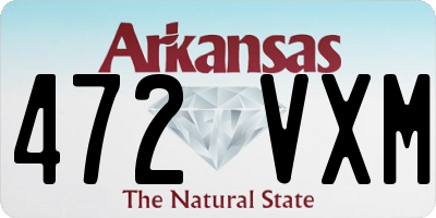 AR license plate 472VXM