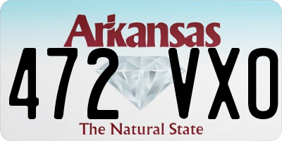 AR license plate 472VXO