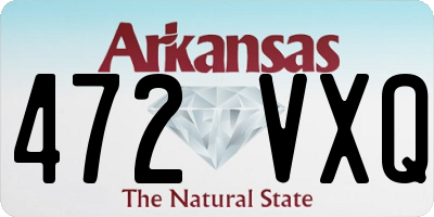 AR license plate 472VXQ