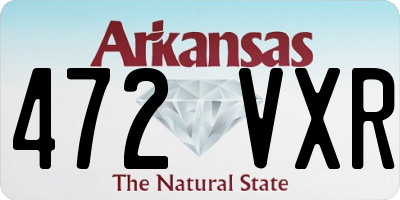 AR license plate 472VXR