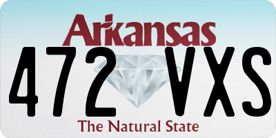 AR license plate 472VXS