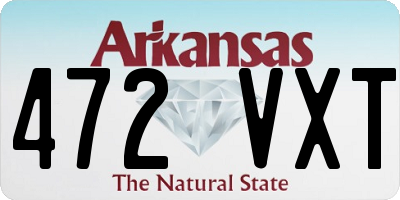 AR license plate 472VXT