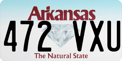 AR license plate 472VXU
