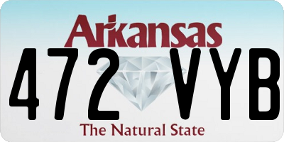 AR license plate 472VYB
