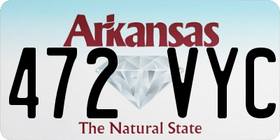 AR license plate 472VYC