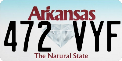 AR license plate 472VYF