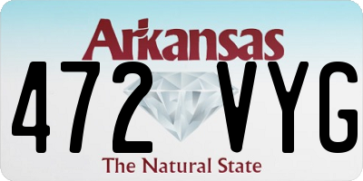 AR license plate 472VYG