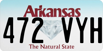 AR license plate 472VYH